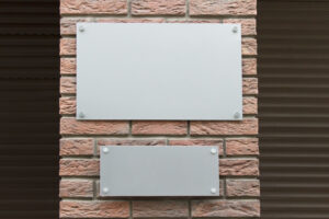 plaque professionnelle