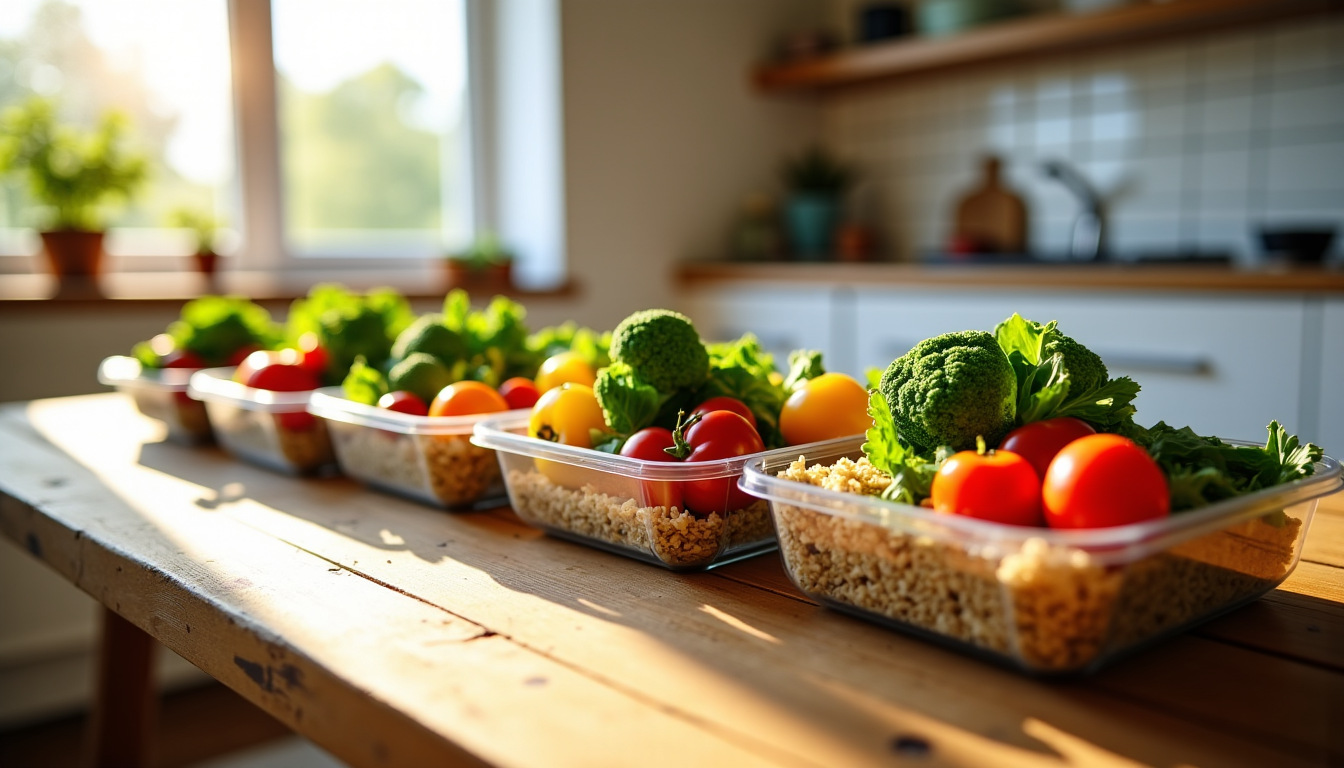 Paniers repas végétariens de la semaine
